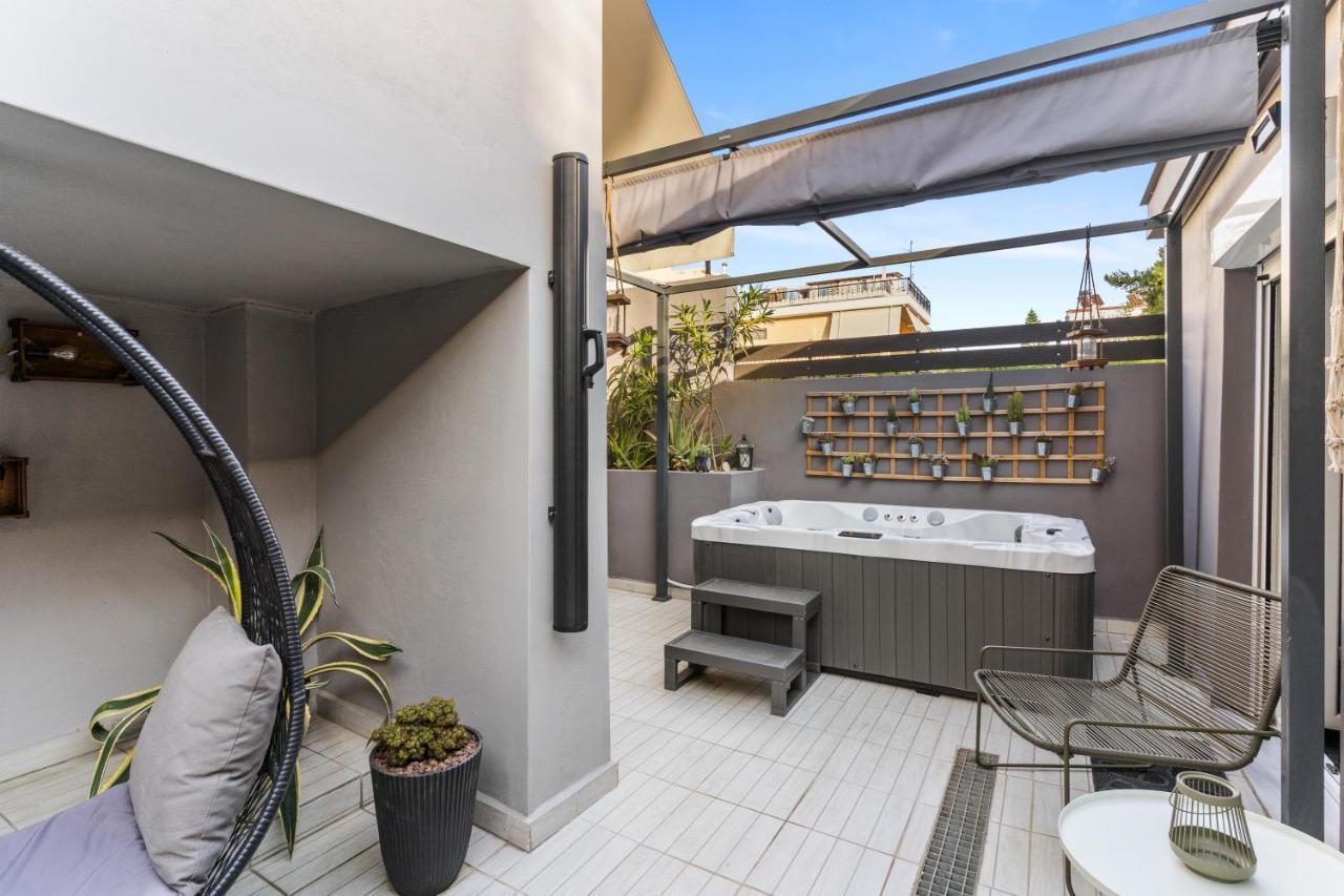 Luxe House In Glyfada With Spa Near Metro Station C8 Atenas Exterior foto